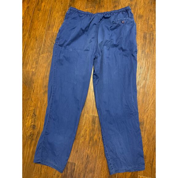 Vintage 1980s Levi's Sport Track Warm Up Windbreaker Pants Blue Size XL - Picture 7 of 7